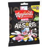 Maynards Bassetts Liquorice Allsorts Sweets Bag (Case of 10)  Adomoo